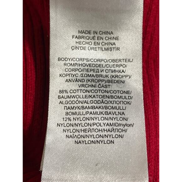 LAUREN RALPH LAUREN Ribbed Sweater Knit Pullover Boatneck Classic Red Size Large - Picture 7 of 9